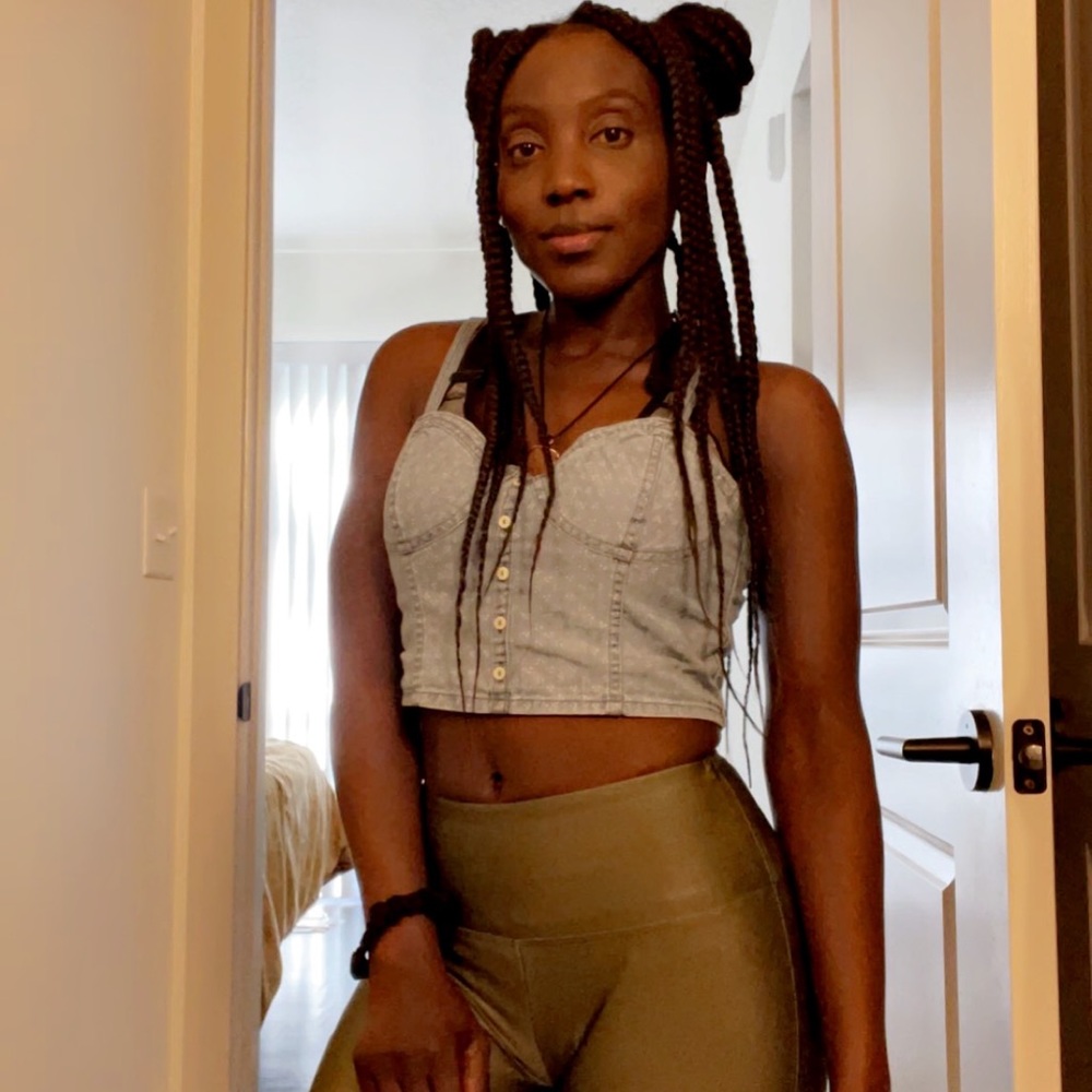 Abercrombie & Fitch Denim Tank Top